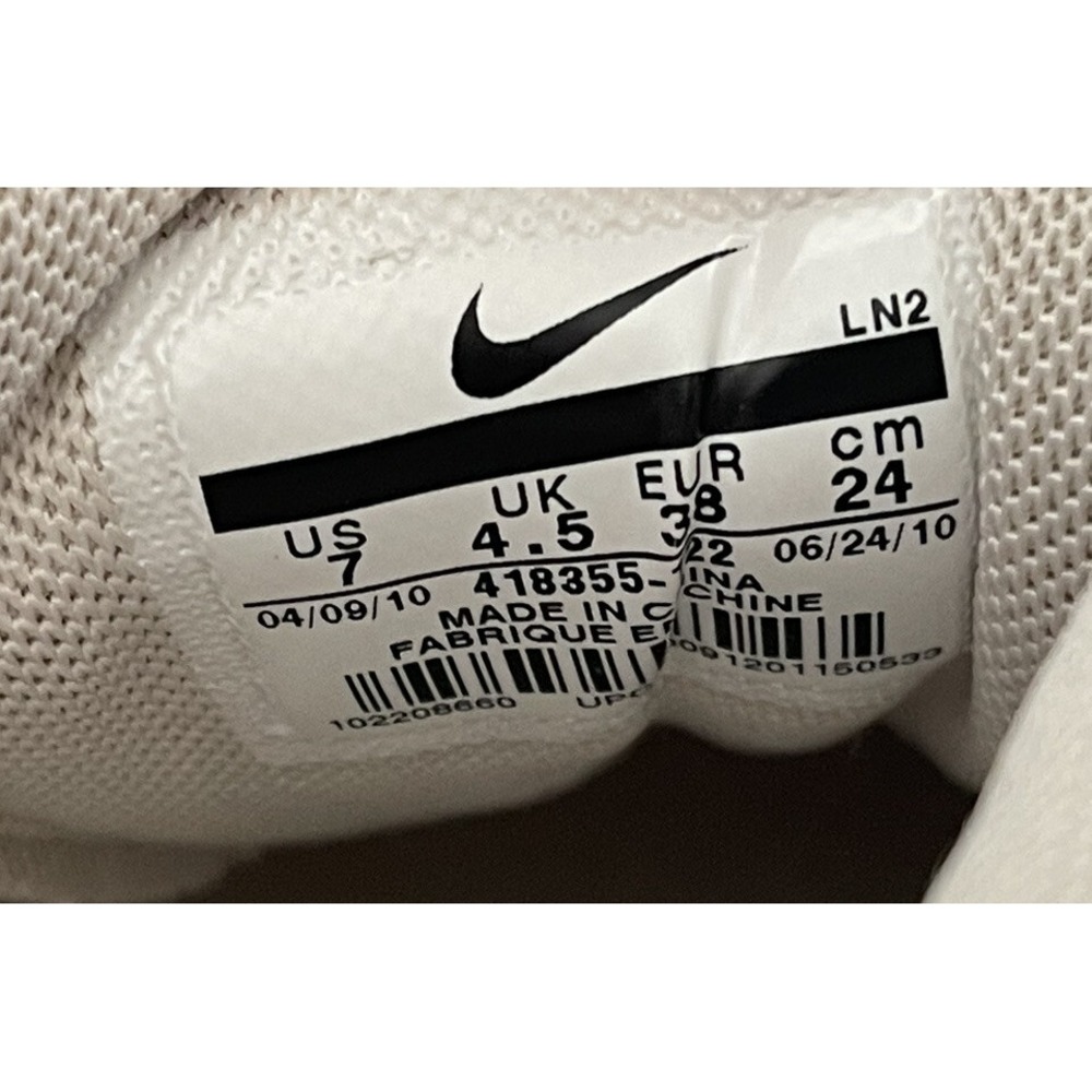 Nike Womens Golf Shoes418355-122 White Lace-Up  US 7 - Picture 4 of 7